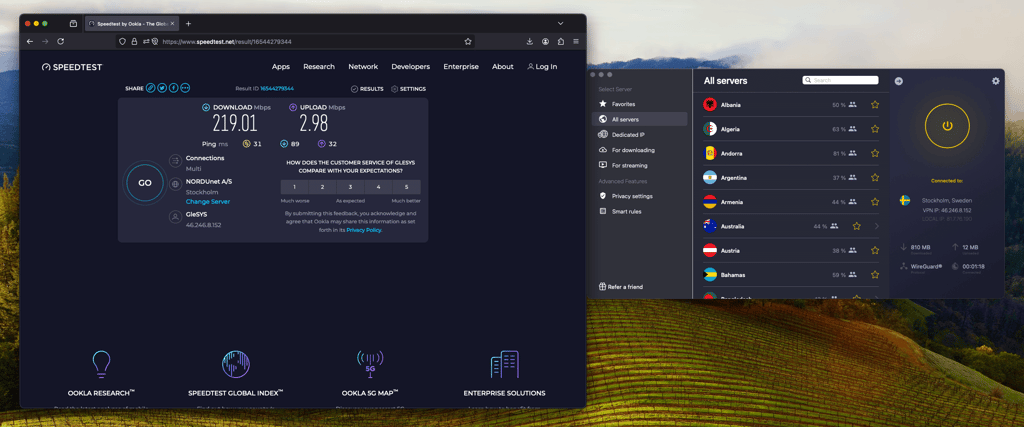 Speedtest-CyberGhost