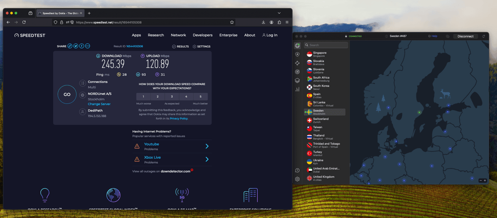 Speedtest-NordVPN
