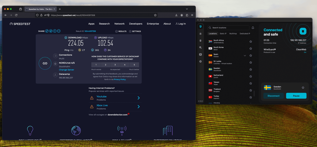 Speedtest-Surfshark
