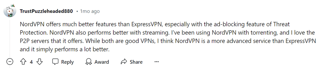 NordVPN-user-opinion-reddit