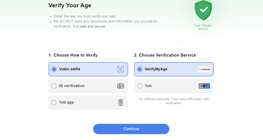 age verification method
