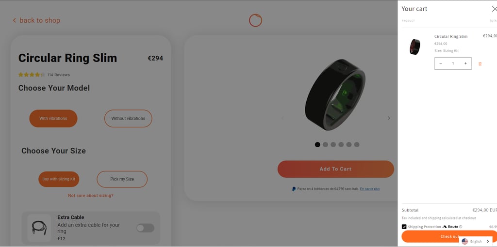 circular checkout