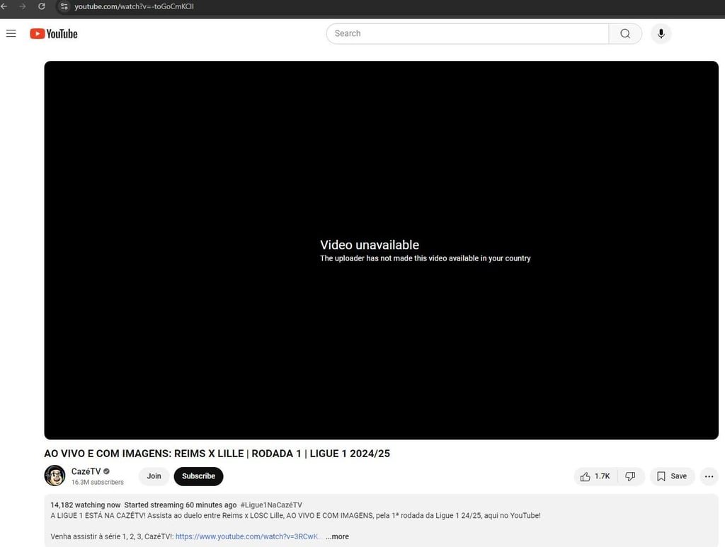 Ligue 1 blocked
