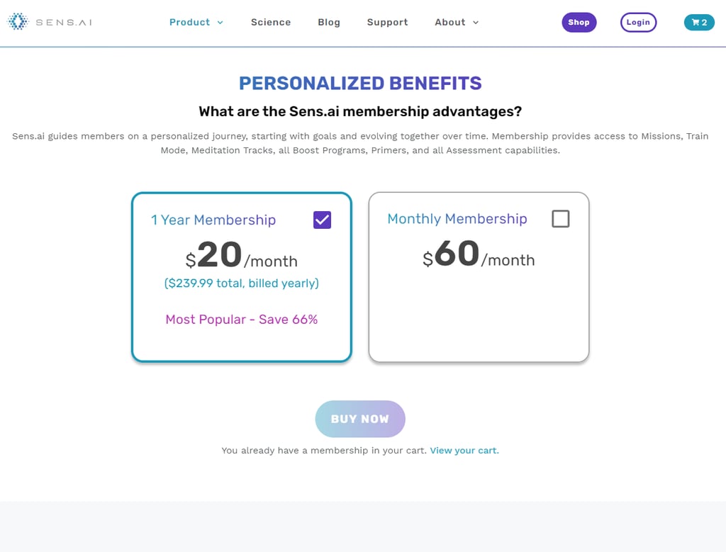 sensai subscription plans