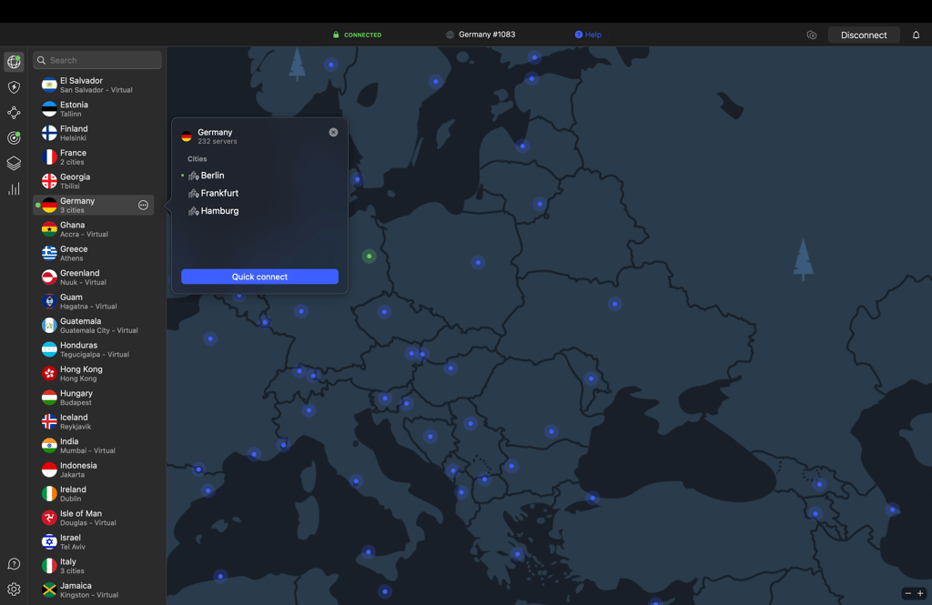 server in deutschland nordvpn