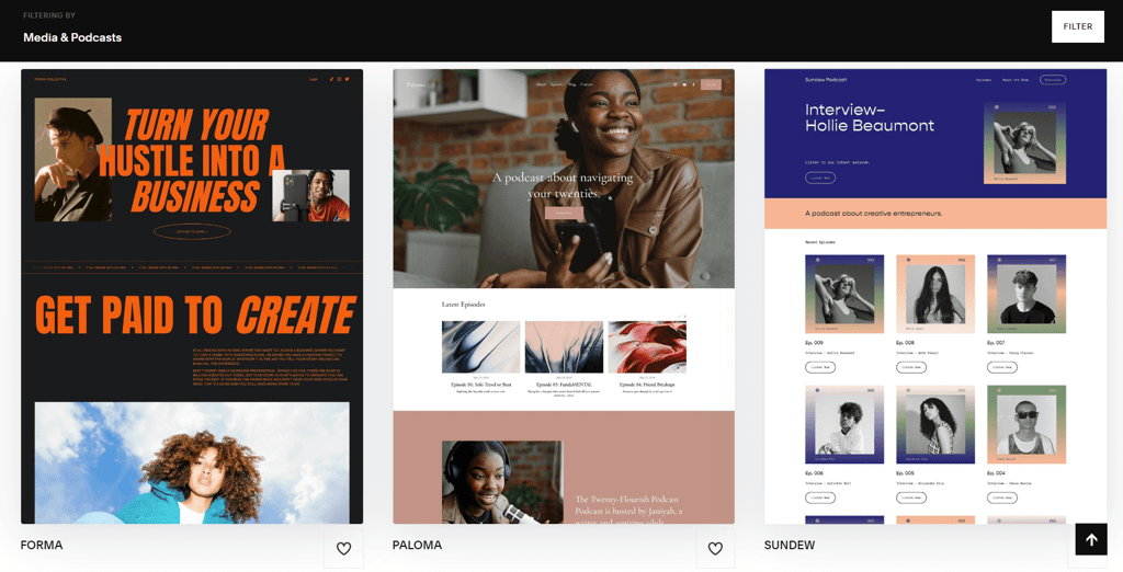 Squarespace podcast templates