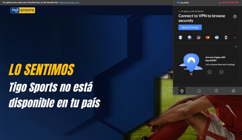 tigo sports not available
