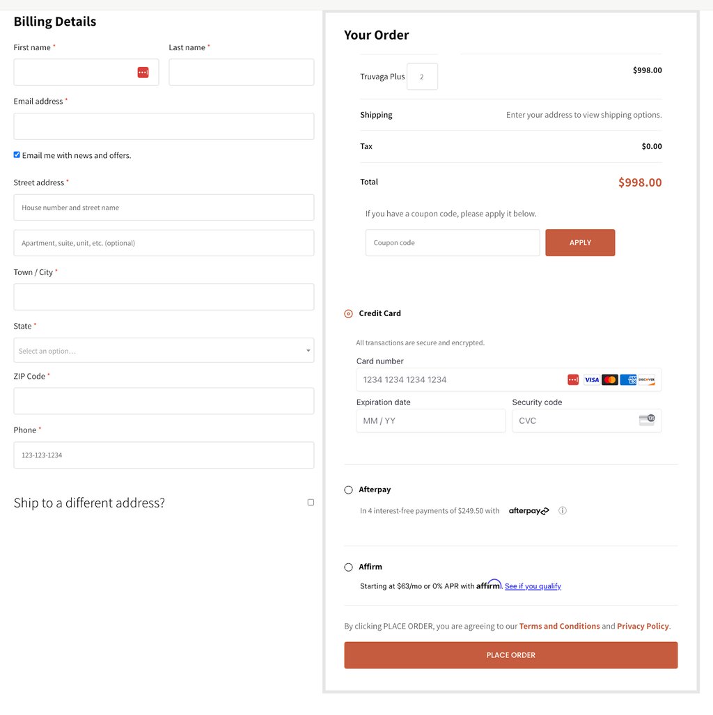 truvaga enter promo code
