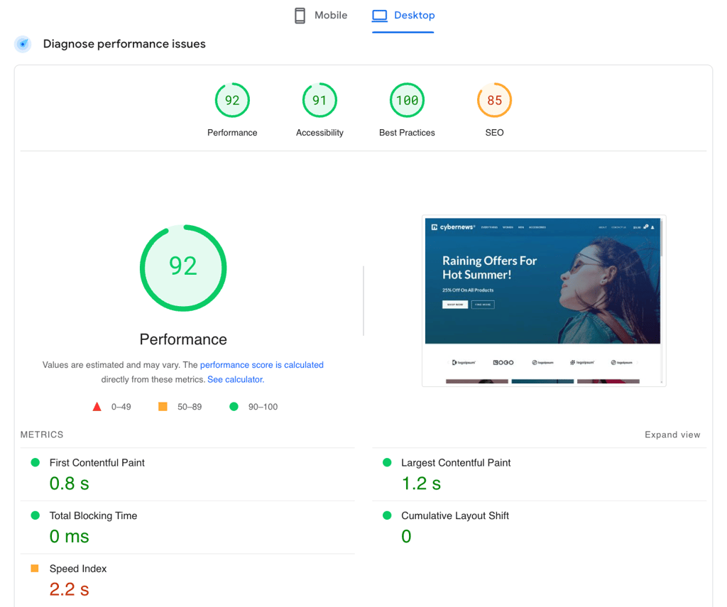 bluehost speed testing new