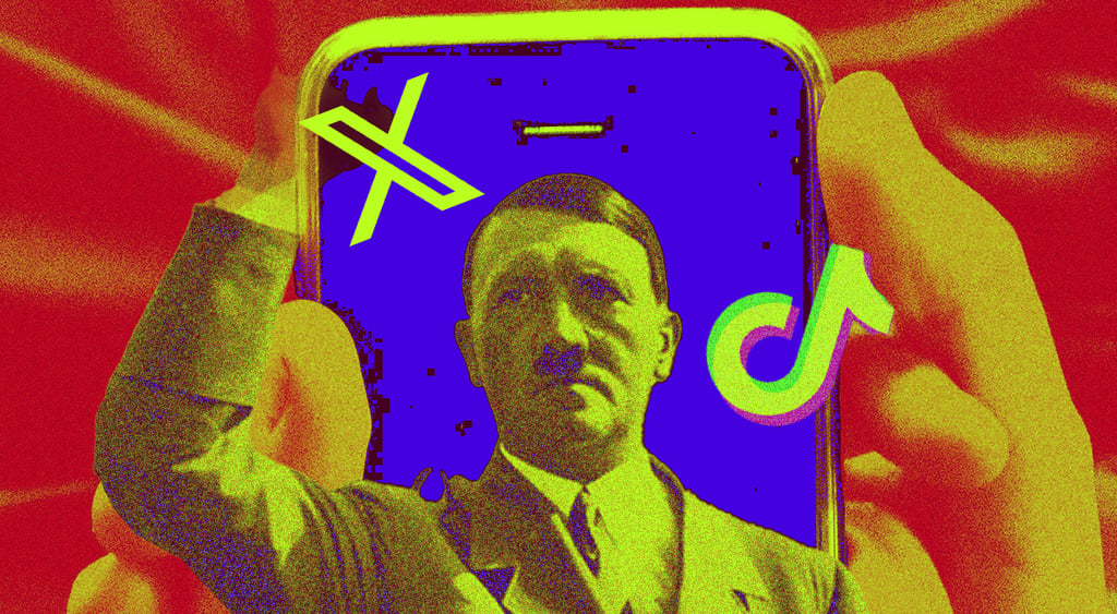 Hitler-glorifying surges on social media.