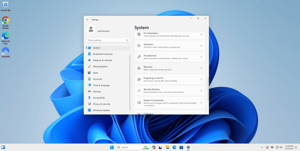 Step 2 – go to System
