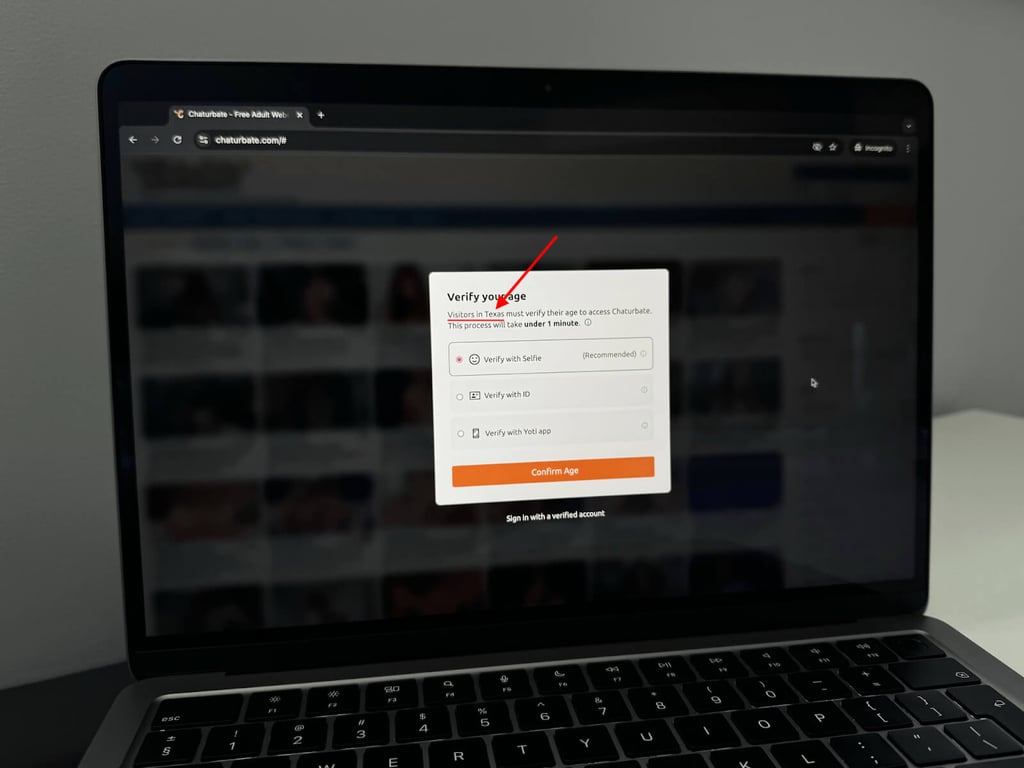 Chaturbate verify age