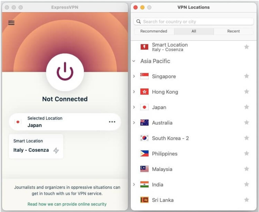 expressvpn smart location de