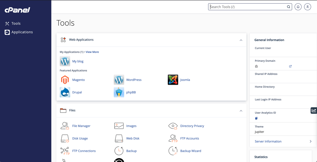 cPanel de GoDaddy