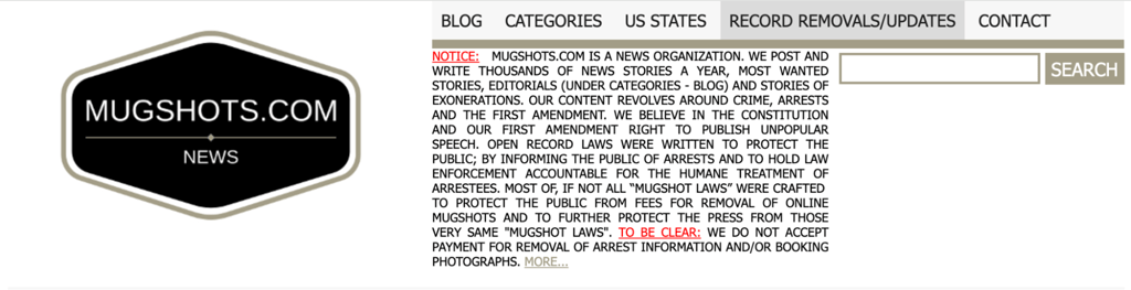 Mugshot removal/updates