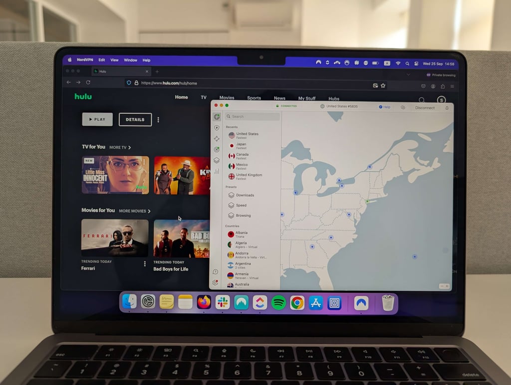 NordVPN Hulu stream