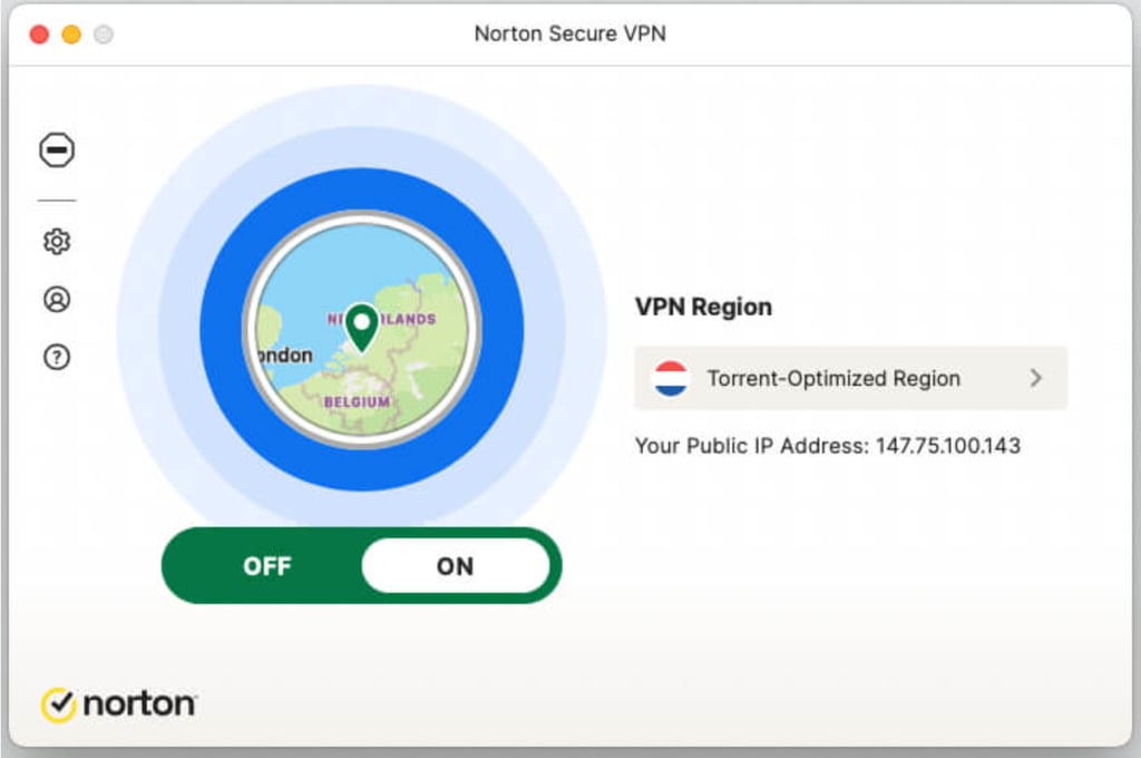 norton vpn torrent optimized server de