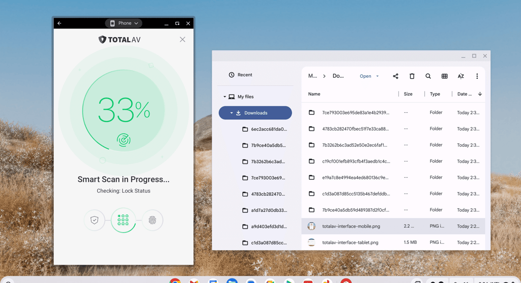 TotalAV scan test on ChromeOS