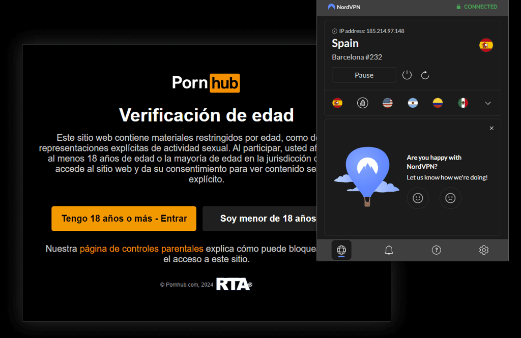 Unblocking with VPN