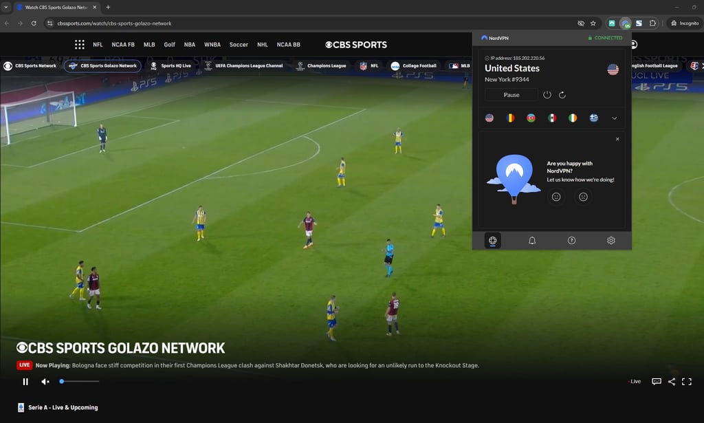 CBS Sports Golazo Network Champions League