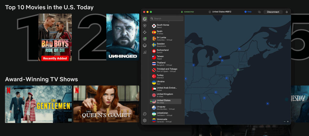 NordVPN with Netflix new for comparison article