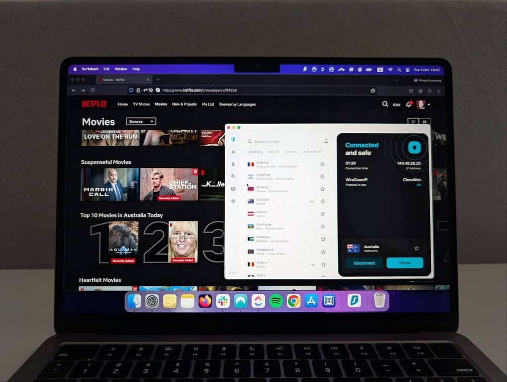 Streaming Netflix with Surfshark