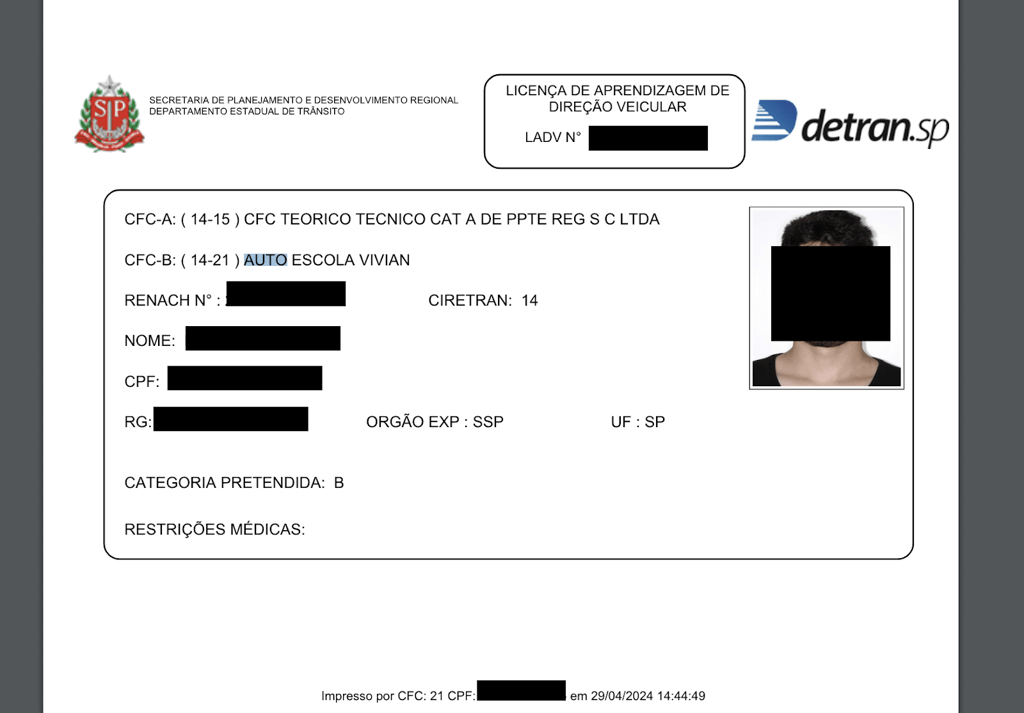 leaked data sample