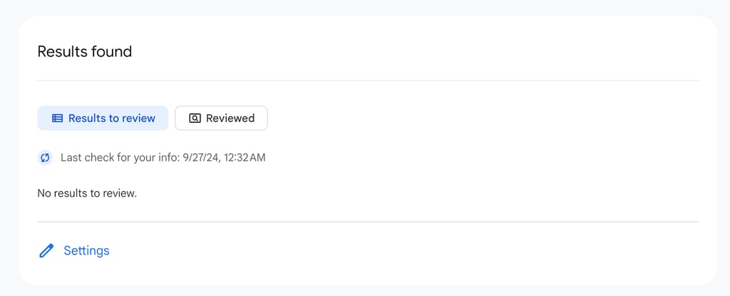 go to results to review