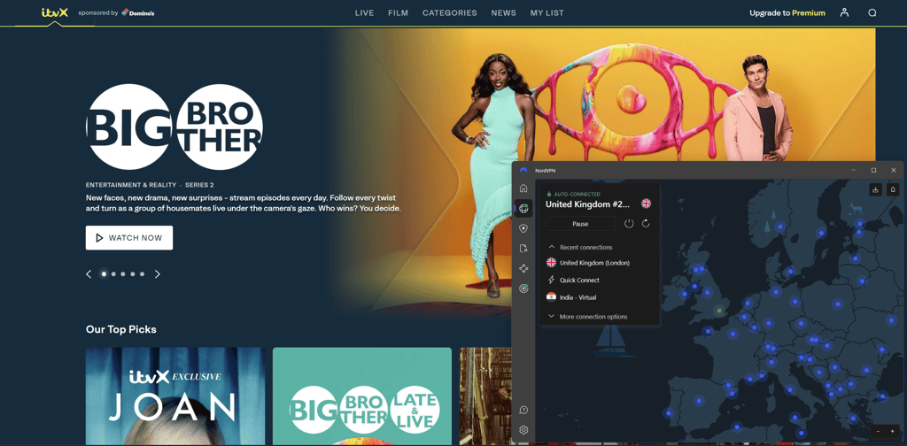 Watch Big Brother UK with NordVPN