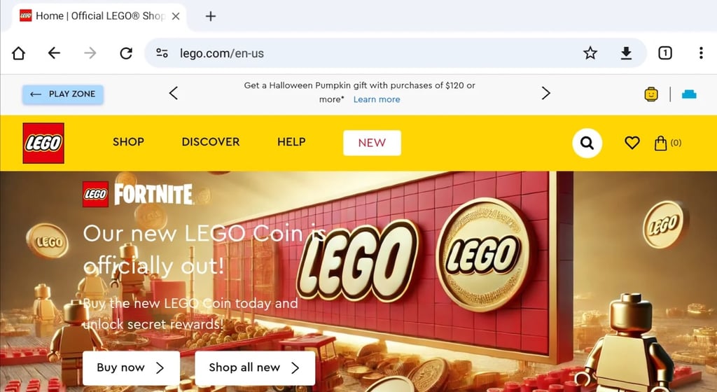 Lego crypto scam