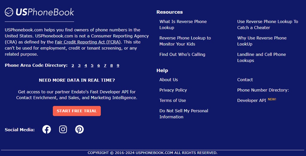 locate do not sell my personal information option