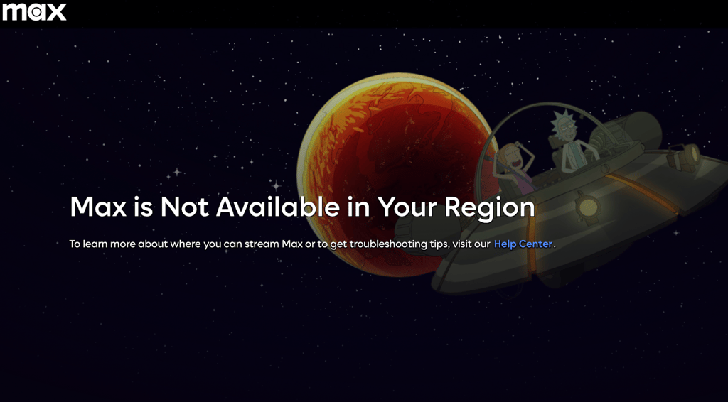 max is not available in your region