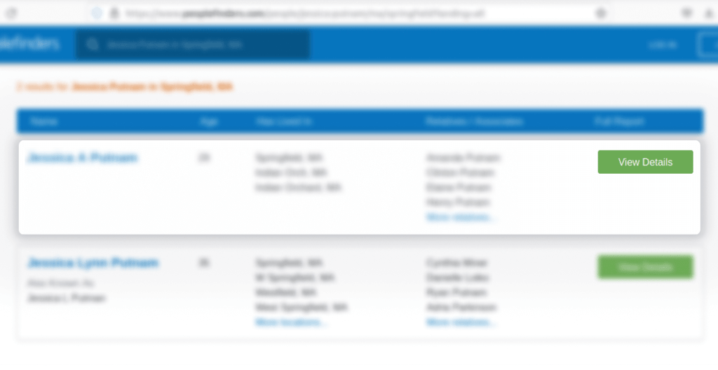 PeopleFinder details