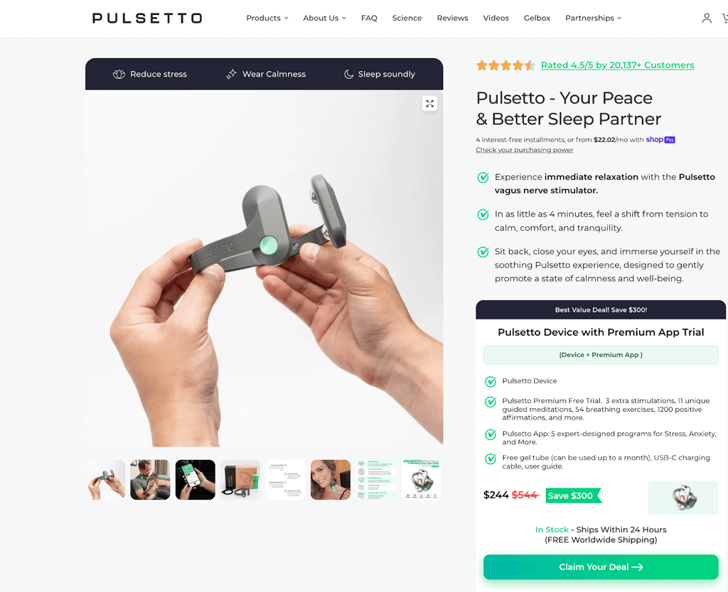 pulsetto website