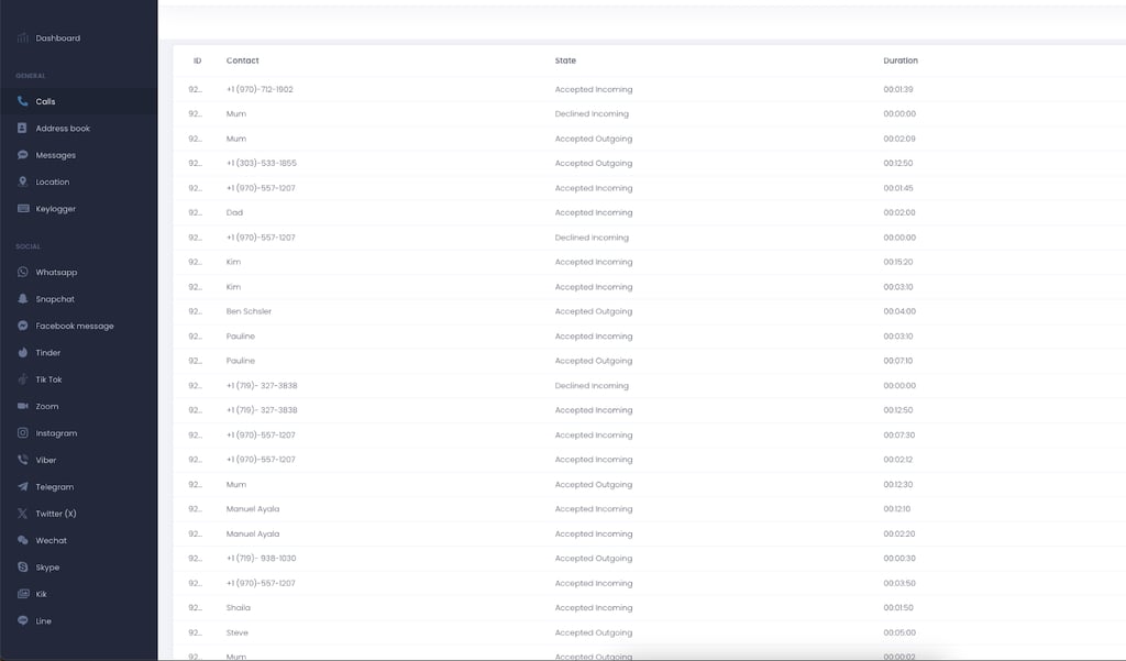 umobix call monitoring