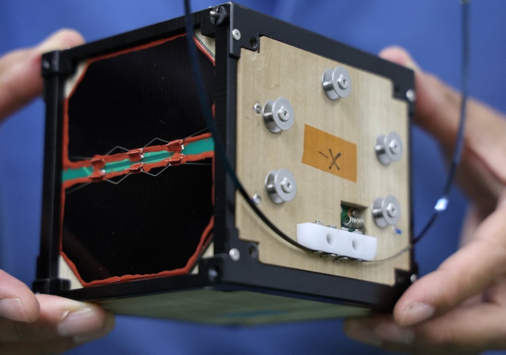wooden satellite