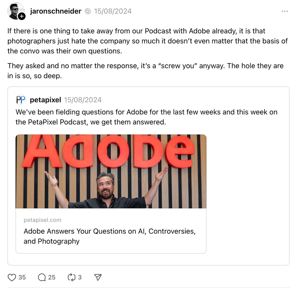 Post on threads