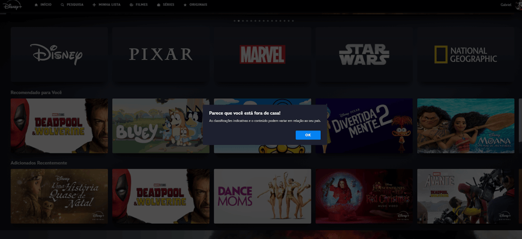 disney plus error message