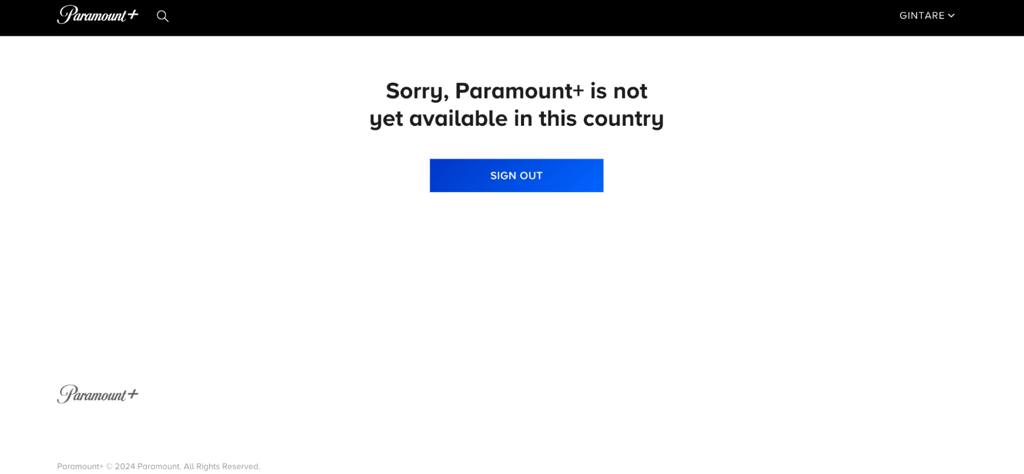 Questo messaggio appare quando cerchi di accedere ai contenuti da una regione non supportata.