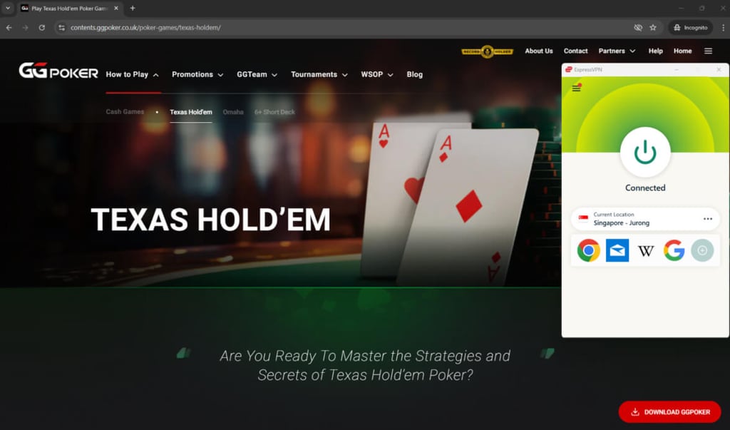 ggpoker expressvpn singapore