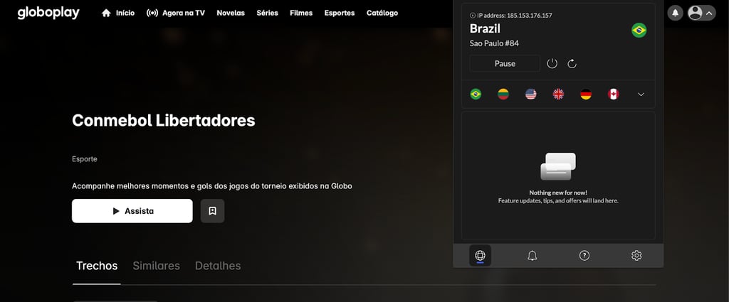 globoplay streaming with vpn