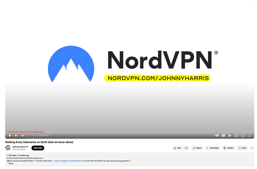 Johnny Harris NordVPN