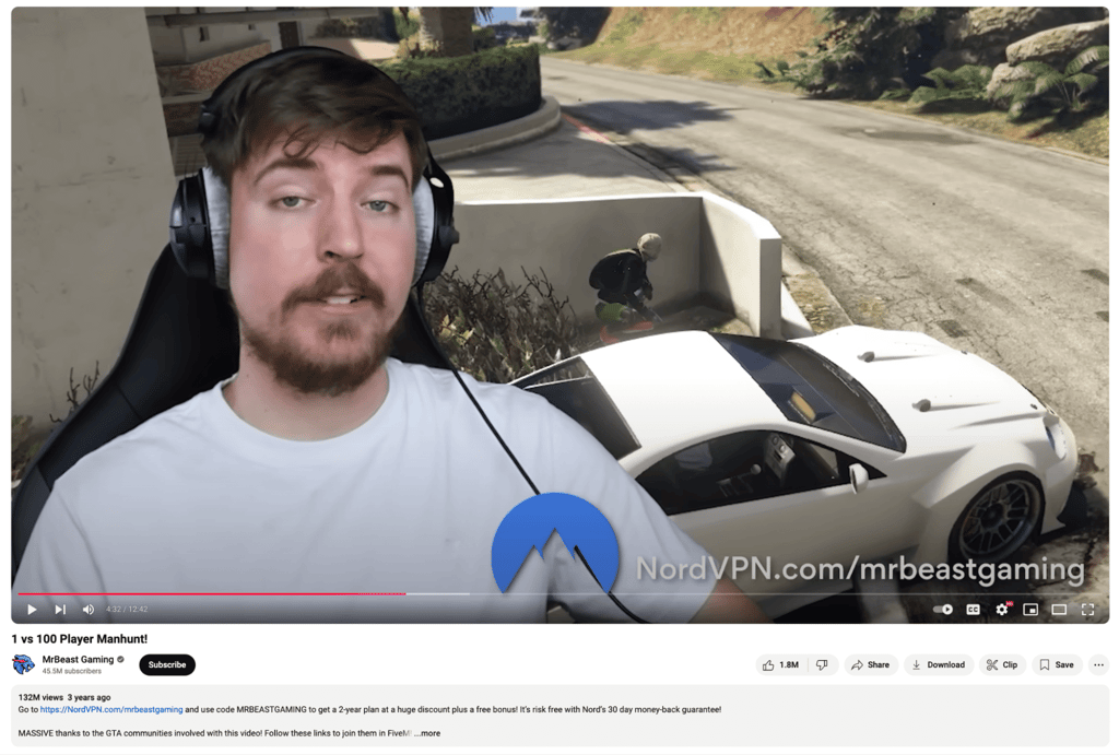 MrBeast Gaming NordVPN