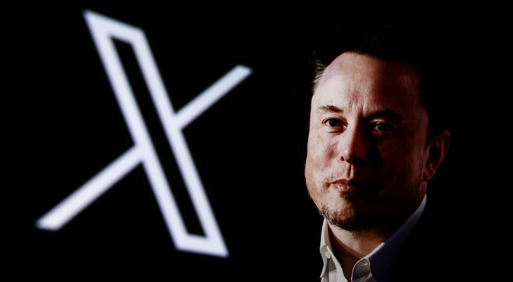 musk with x logo