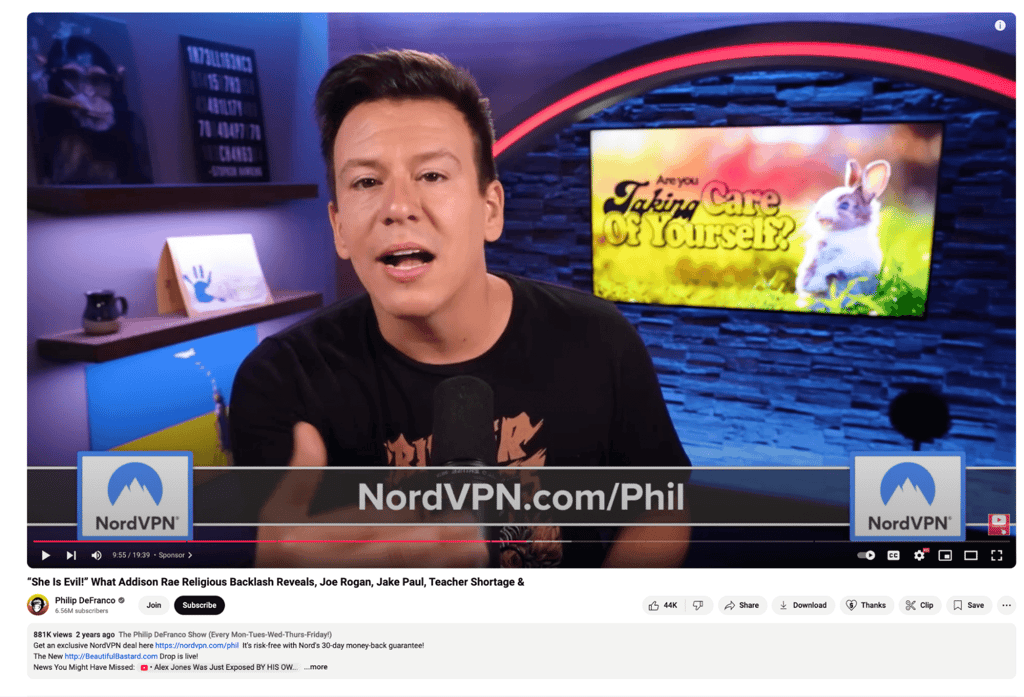 Philip DeFranco NordVPN