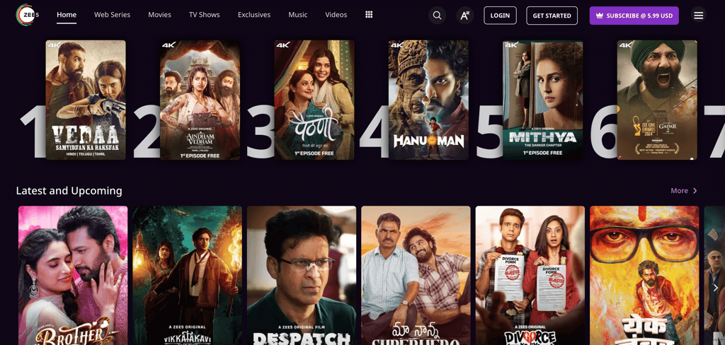 ZEE5 shows new