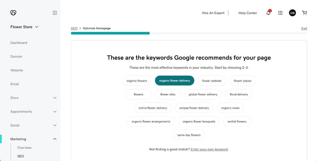 godaddy seo optimization