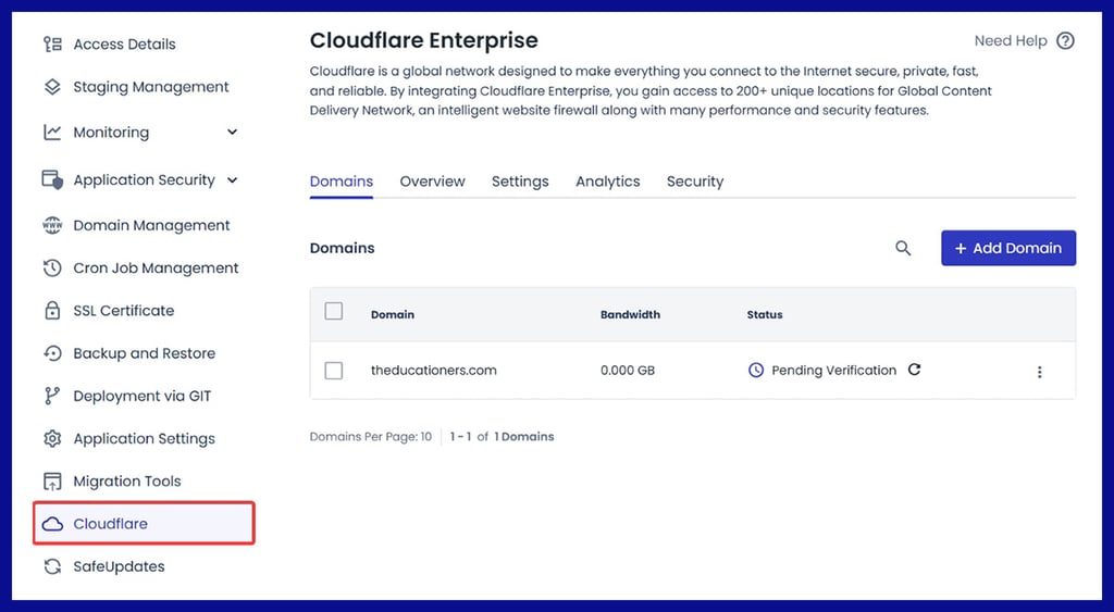 Cloudways cloudflare