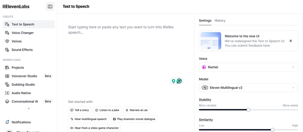 ElevenLabs text to speech