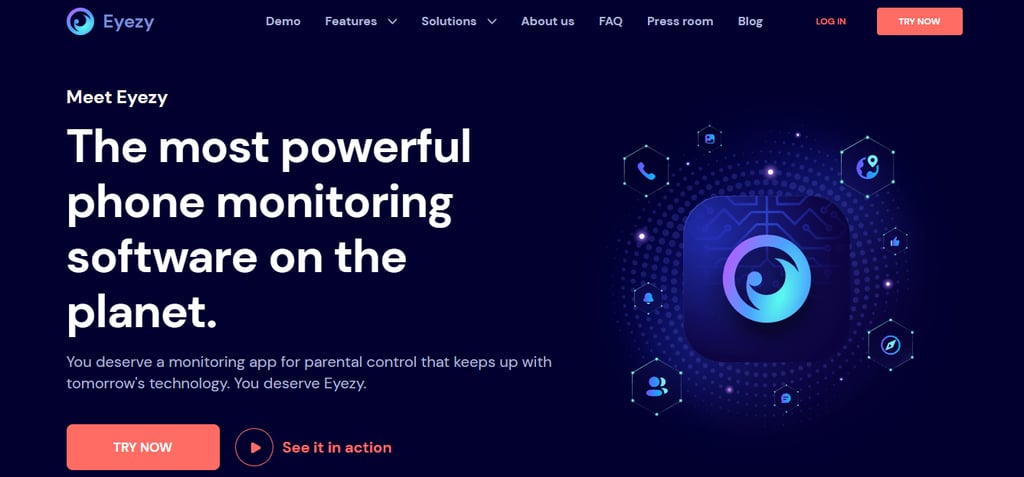 Eyezy interface